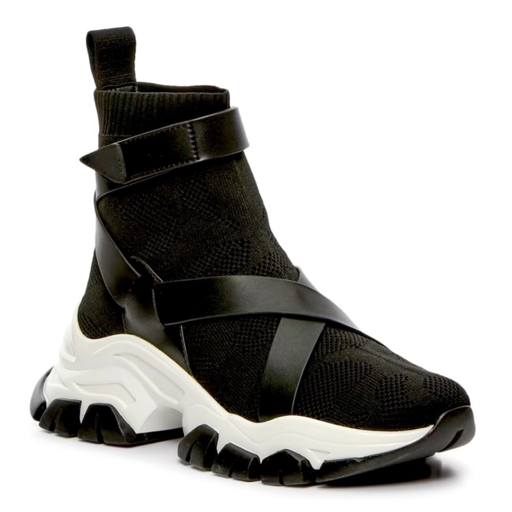 JLO by Jennifer Lopez Black High-Top Sneakers with Straps